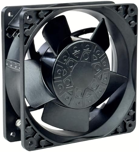 for ebmpapst 4600N Axial Fan,115V 12038 Industrial Cooling Fan All-Metal Heat-Resistant Cooling Fan 4600N, 2-Pin 20W|B0DSPYNCPH