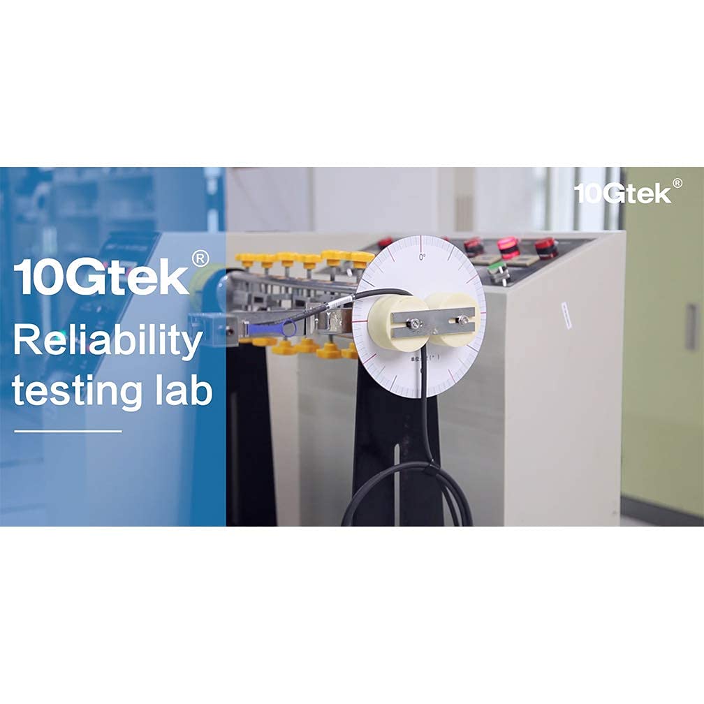 10Gtek 10G SFP+ DAC Cable - 10GBASE-CU Passive Direct Attach Copper Twinax SFP Cable for Cisco SFP-H10GB-CU0.3M, Meraki MA-CBL-TA-0.3M, Fortinet, Ubiquiti UniFi, D-Link, 0.3-Meter(1ft)