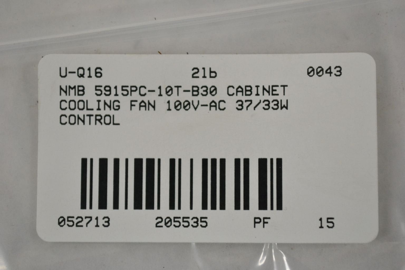 NMB 5915PC-10T-B30 Cabinet Cooling Fan 100V-AC 37/33W Control B205535