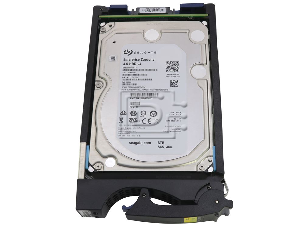 EMC D3-VS07-6000 3.5" 6TB LFF Enterprise 12Gbps 4Kn SAS Hard Disk for Unity 300, 400, 500, 600