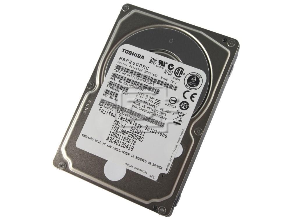 Toshiba / Fujitsu MBF2600RC Serial Attached SCSI / SAS Hard Disks