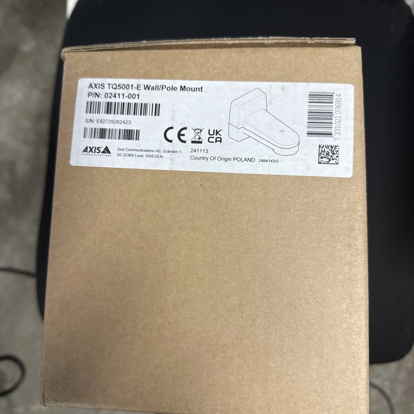 AXIS 02411-001 TQ5001-E Pole/Wall Mount for PTZ Camera|326765261523