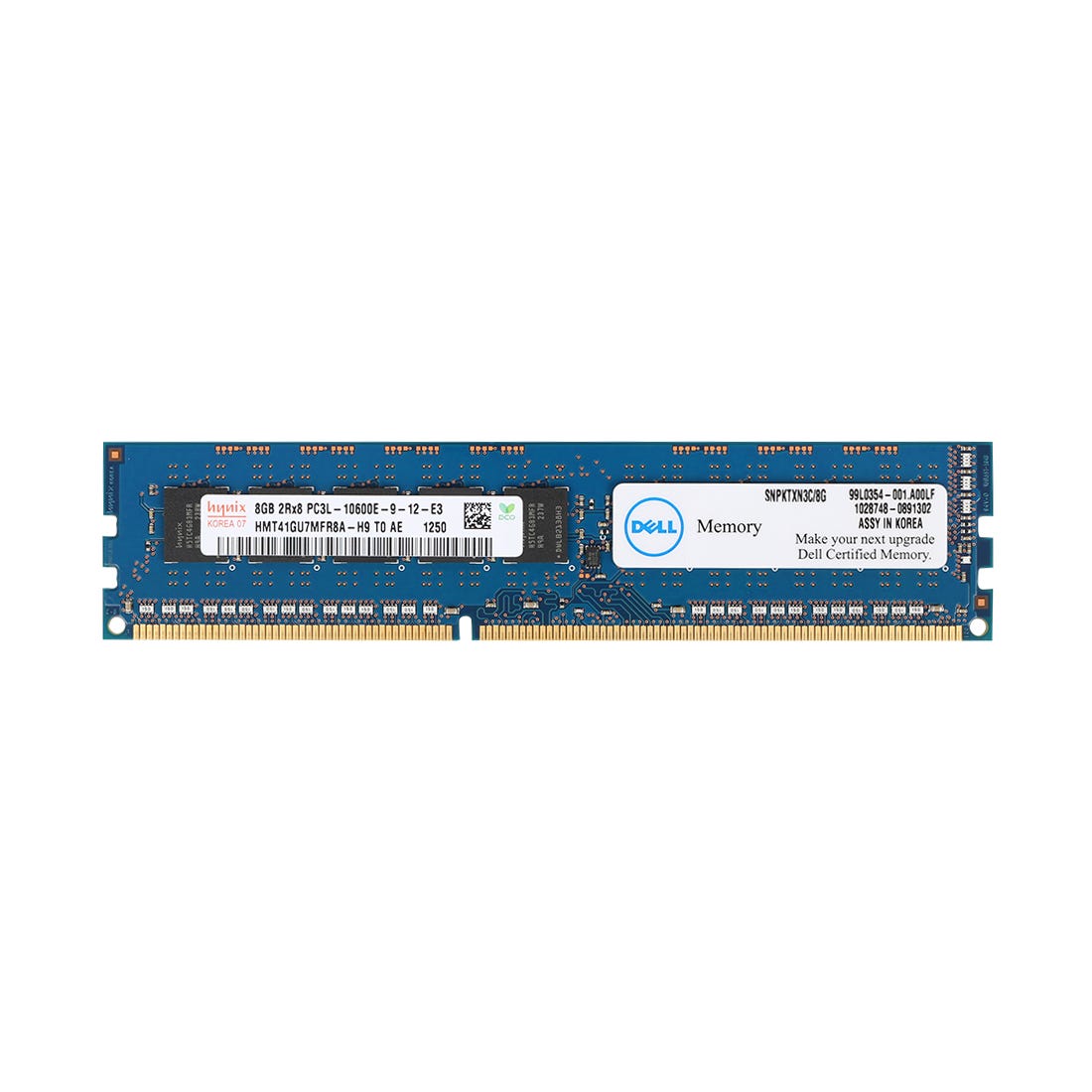 memory Dell 8GB 240-Pin DDR3 SDRAM ECC Registered DDR3L 1600 SNPPKCG9C/8G Server Ram - AloTechInfoUSA