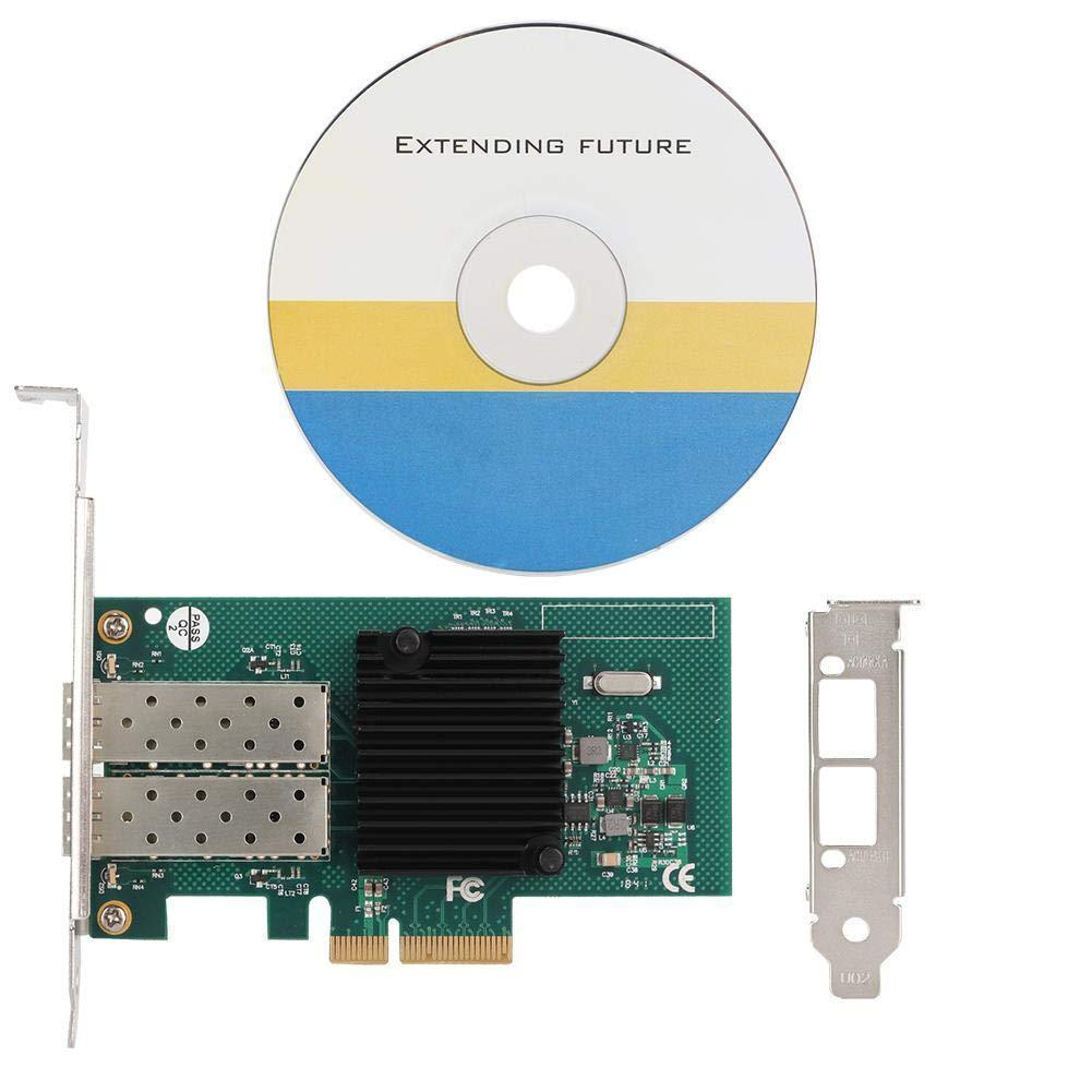 PCI-E Network Card for Intel 82576EB, 10/100/1000mbps Dual Port Fiber PCI Express Gigabit Network Card Adapter for Intel 82576EB-FoxTI