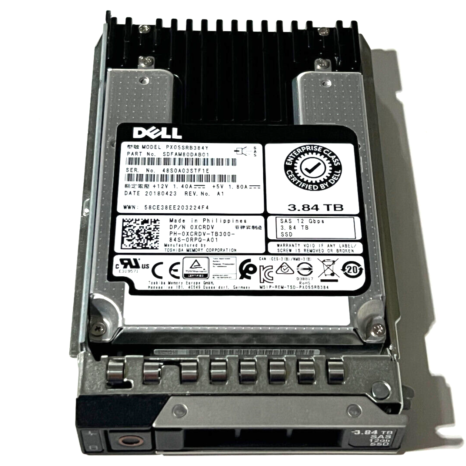 XCRDV DELL TOSHIBA 3.84TB 2.5" 12GBPS SAS SSD PX05SRB384Y 0XCRDV - (561) 808-9569