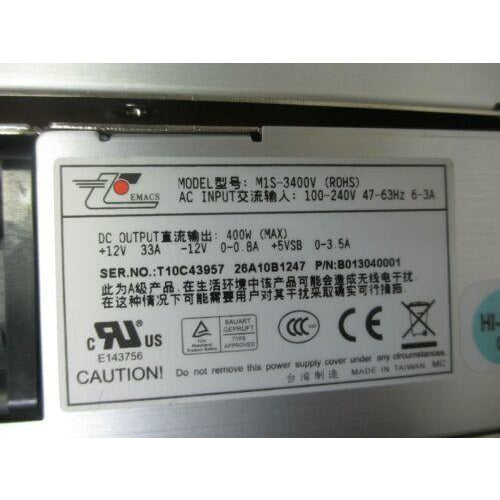FonteĀ EMACS P/N M1S2-5400V4H w/ 2x EA. M1S-3400V 400WATT POWER SUPPLY - MFerraz Tecnologia