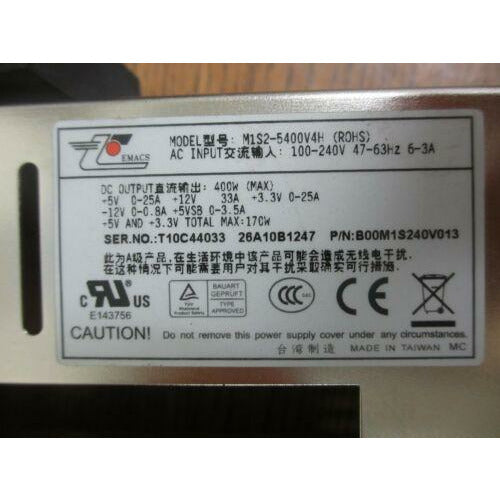 FonteĀ EMACS P/N M1S2-5400V4H w/ 2x EA. M1S-3400V 400WATT POWER SUPPLY - MFerraz Tecnologia