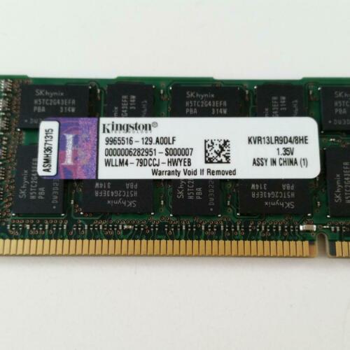 MemoriaĀ Kingston 8GB 2Rx4 PC3L-10600 CL9 DDR3-1333 Server RAM KVR13LR9D4/8HE - MFerraz Tecnologia
