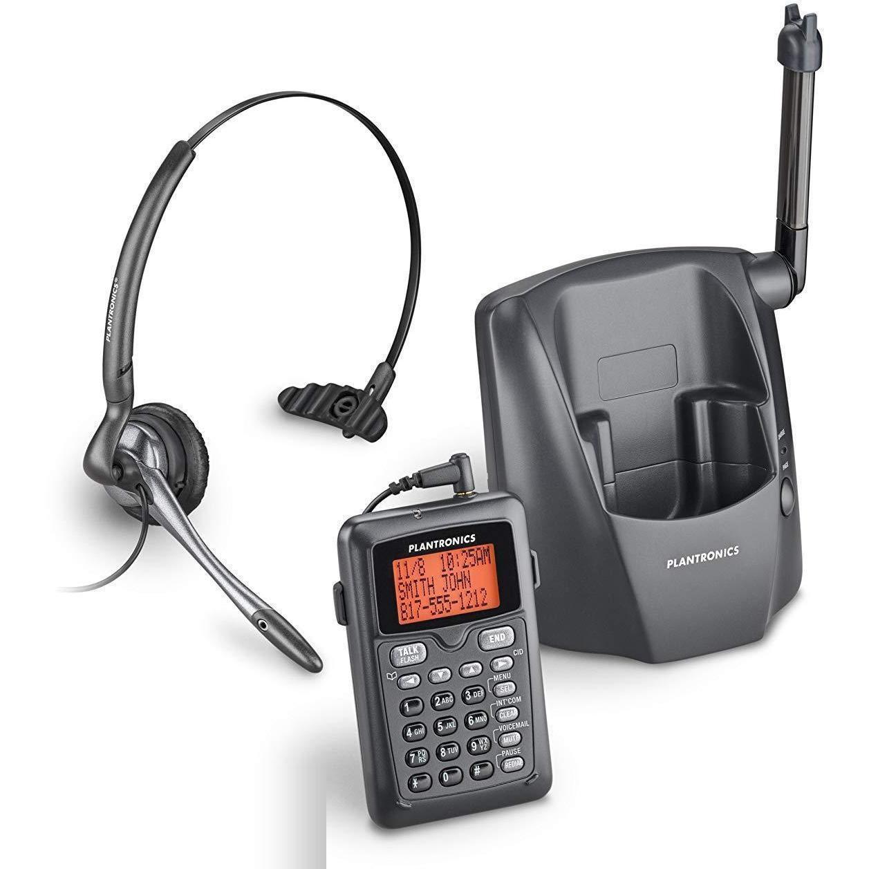 Telefone Plantronics 80057-11 CT14 Cordless Headset Phone, Black-FoxTI