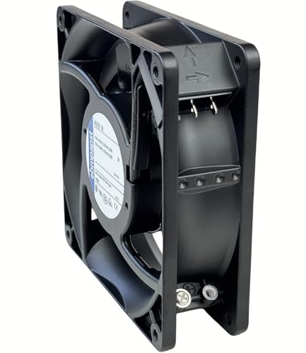 for ebmpapst 4600N Axial Fan，115V 12038 Industrial Cooling Fan All-Metal Heat-Resistant Cooling Fan 4600N, 2-Pin 20W|B0DSPYNCPH