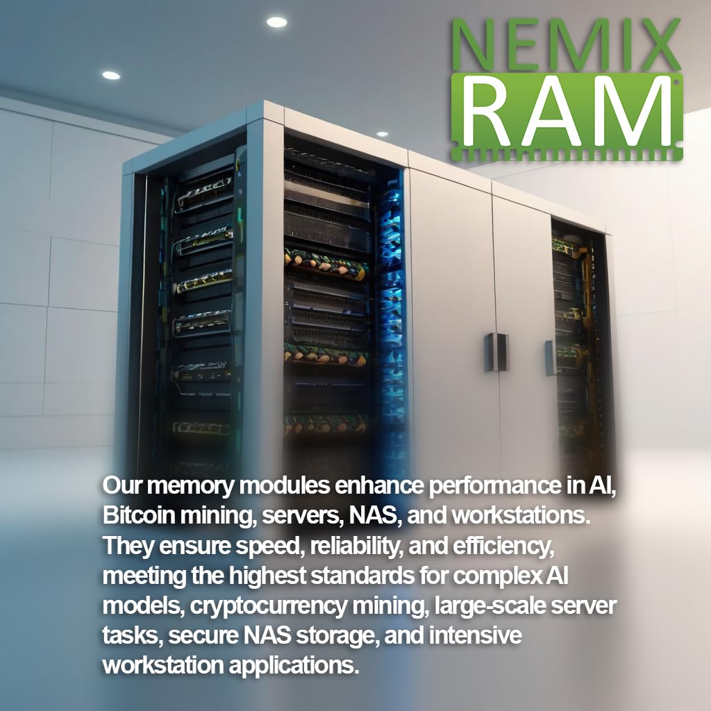 32GB (1X32GB) DDR4 2400MHZ PC4-19200 2Rx4 1.2V CL17 288-PIN ECC RDIMM Compatible with Lenovo 46W0835 Registered Server Memory