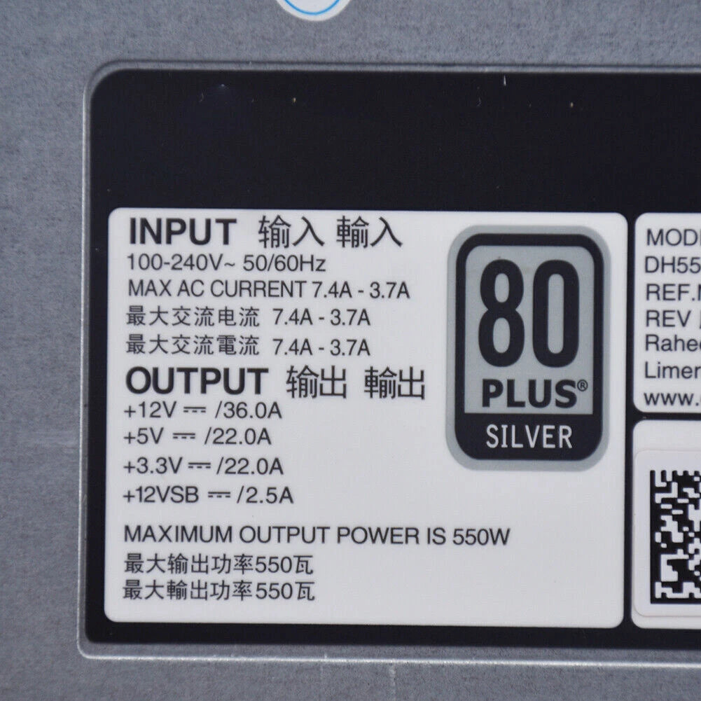 550W 096R8Y DH550E-S1 DPS-550PB F550E-S0 2G4WR Power Supply For DELL R520 T420|355926444072