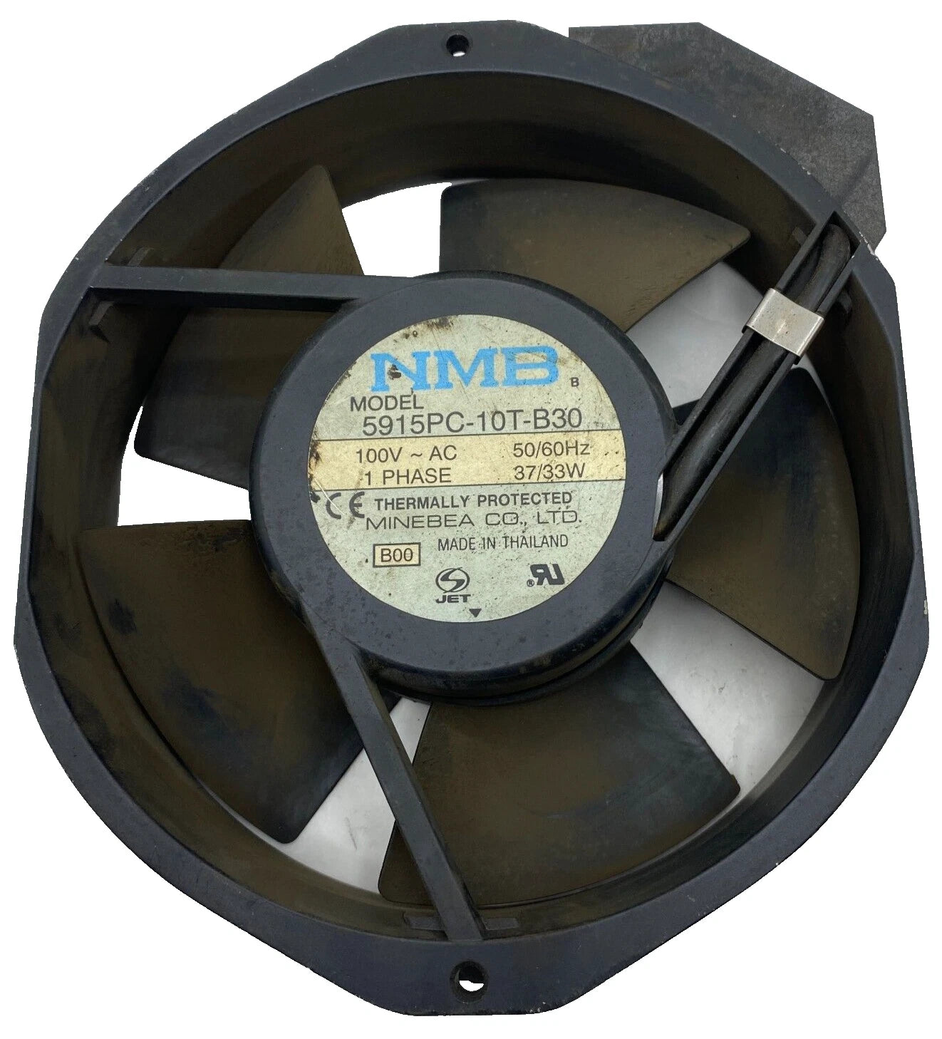 NMB MODEL 5915PC-10T-B30 COOLING FAN 100VAC 50/60HZ 1 PHASE 37/33W FAN|316202823339