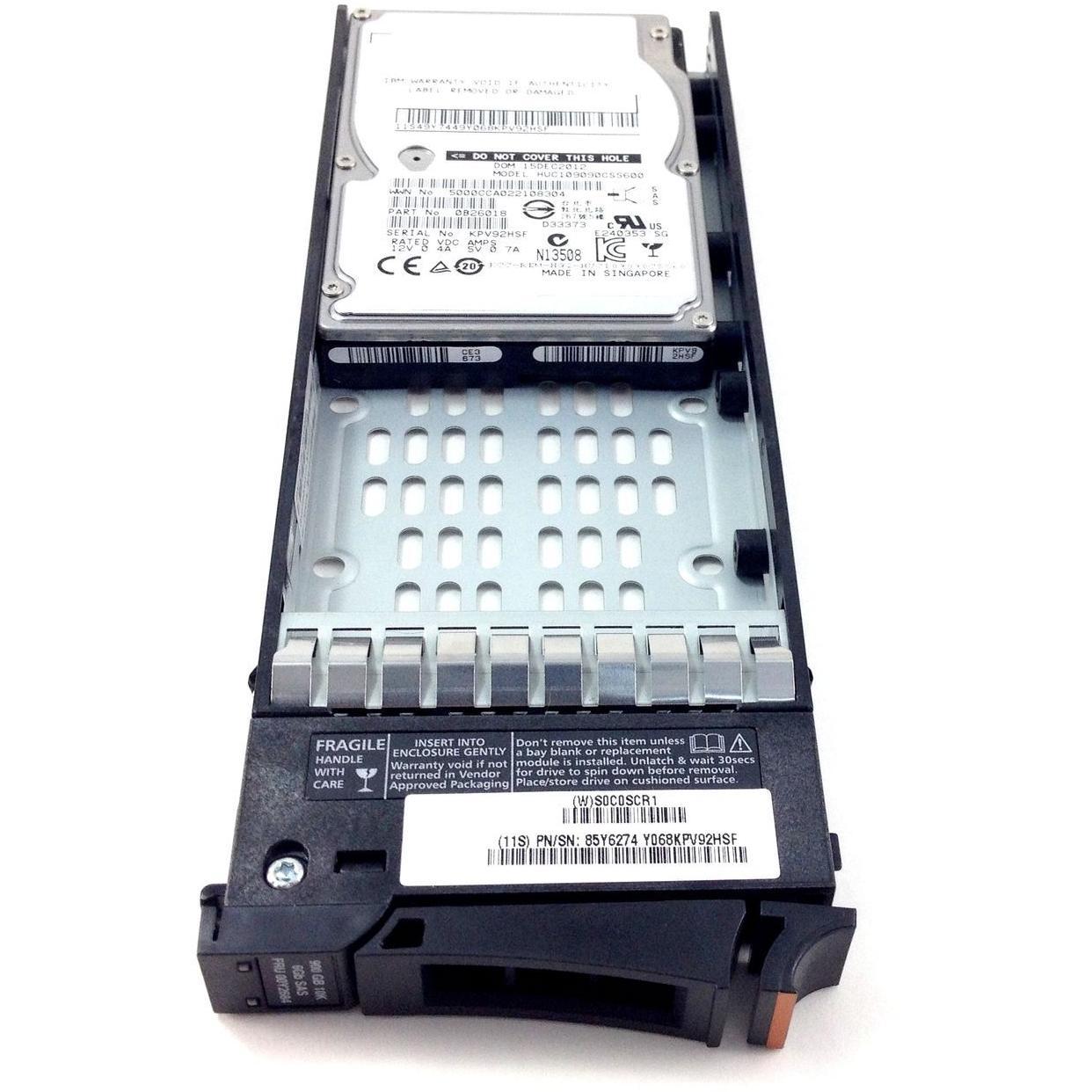 00Y2684 IBM 900GB 10K SAS 6GBPS 2.5'' HARD DRIVE W/ TRAY 658759139580-FoxTI