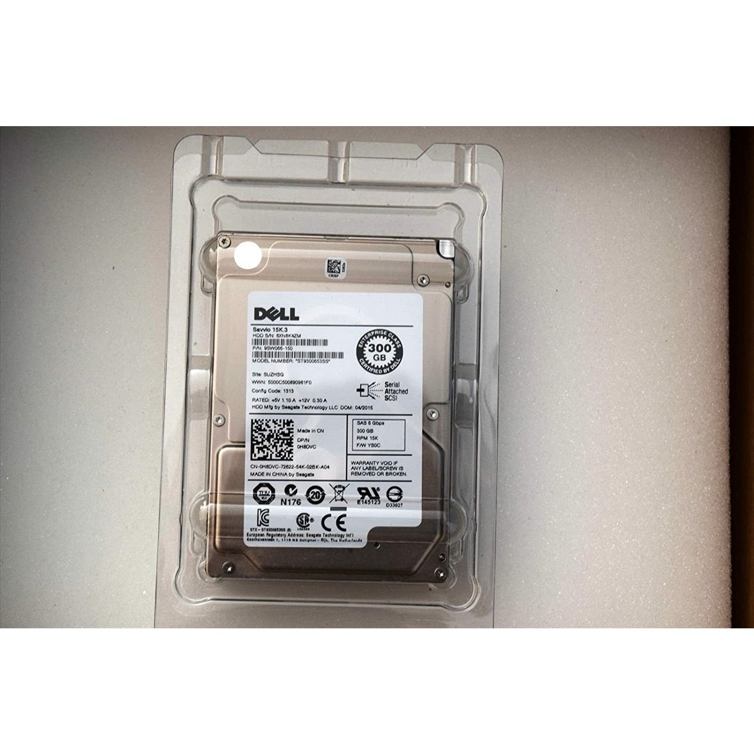 Dell 9SW066-150 - 300GB 15K SAS 6G 2.5IN SFF HDD W/R Series Tray Disco - MFerraz Tecnologia