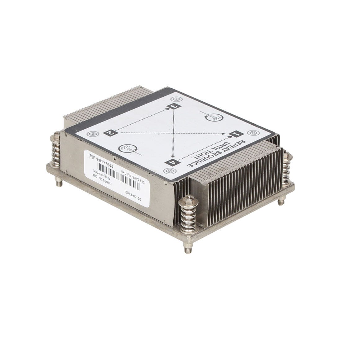 Dissipador IBM HEATSINK FOR IBM SYSTEM X3530 X3630 M4 - SCREW DOWN TYPE 94Y7813 - AloTechInfoUSA