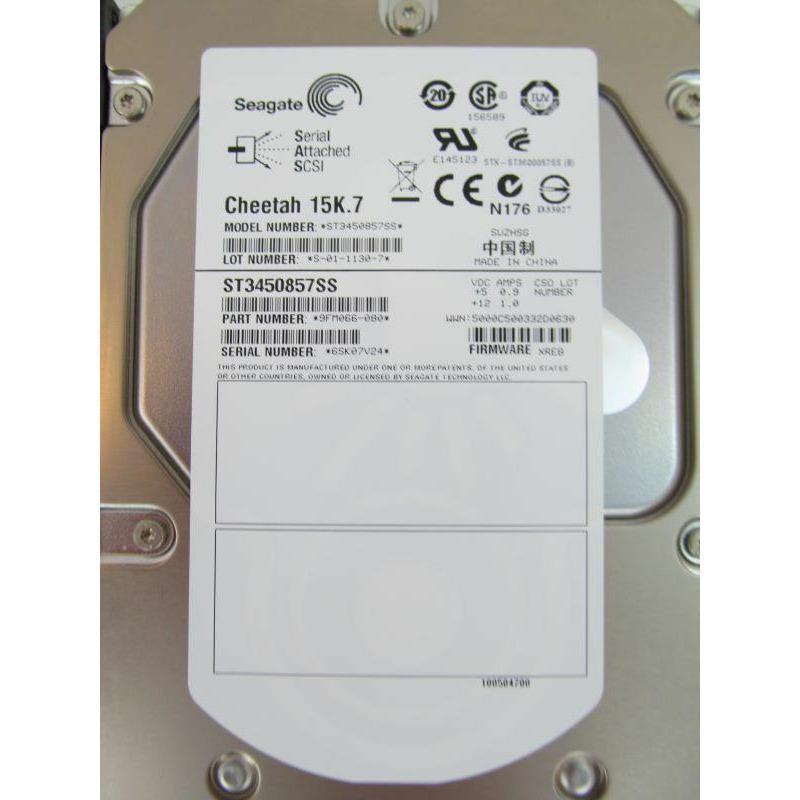 Compellent 9FM066-080-C Compellent 450GB SAS 15k 6GBPS Hard Drive 46655467188-FoxTI