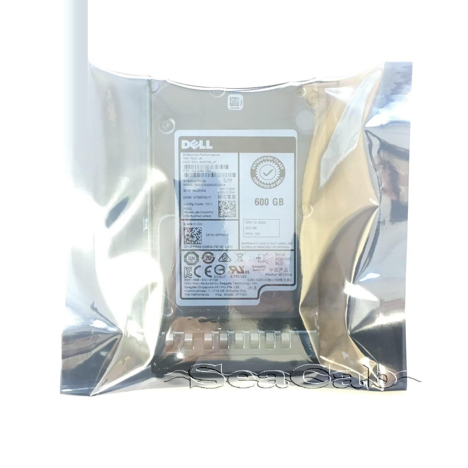 Dell 600GB 15K 2.5 12Gbps SAS Hard Drive 14th Gen PE R440 R540 R6415 R7415 R7425-FoxTI