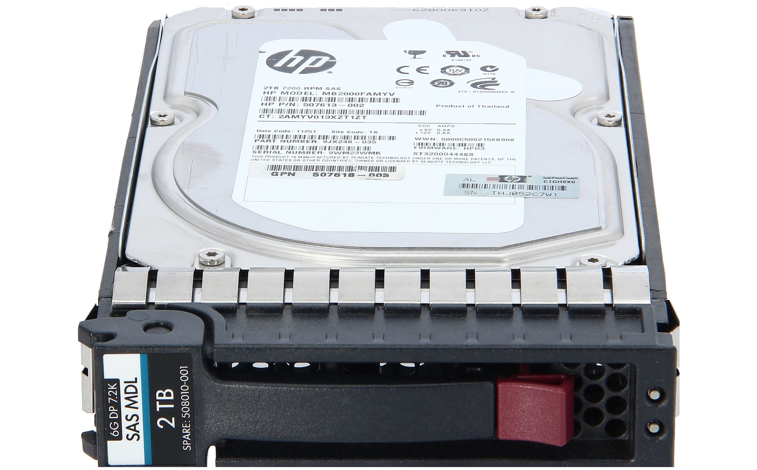 508010-001 695507-002 HP MB2000FCWDF ST2000NM0023 2TB 7.2K SAS 3.5" Hard Drive - AloTechInfoUSA