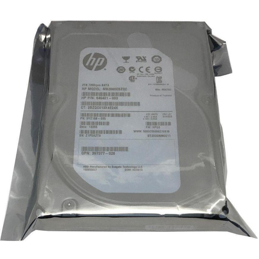 HP / Seagate 2TB 7200RPM 64MB Cache SATA III 6.0Gb/s 3.5" Desktop Hard Drive-FoxTI