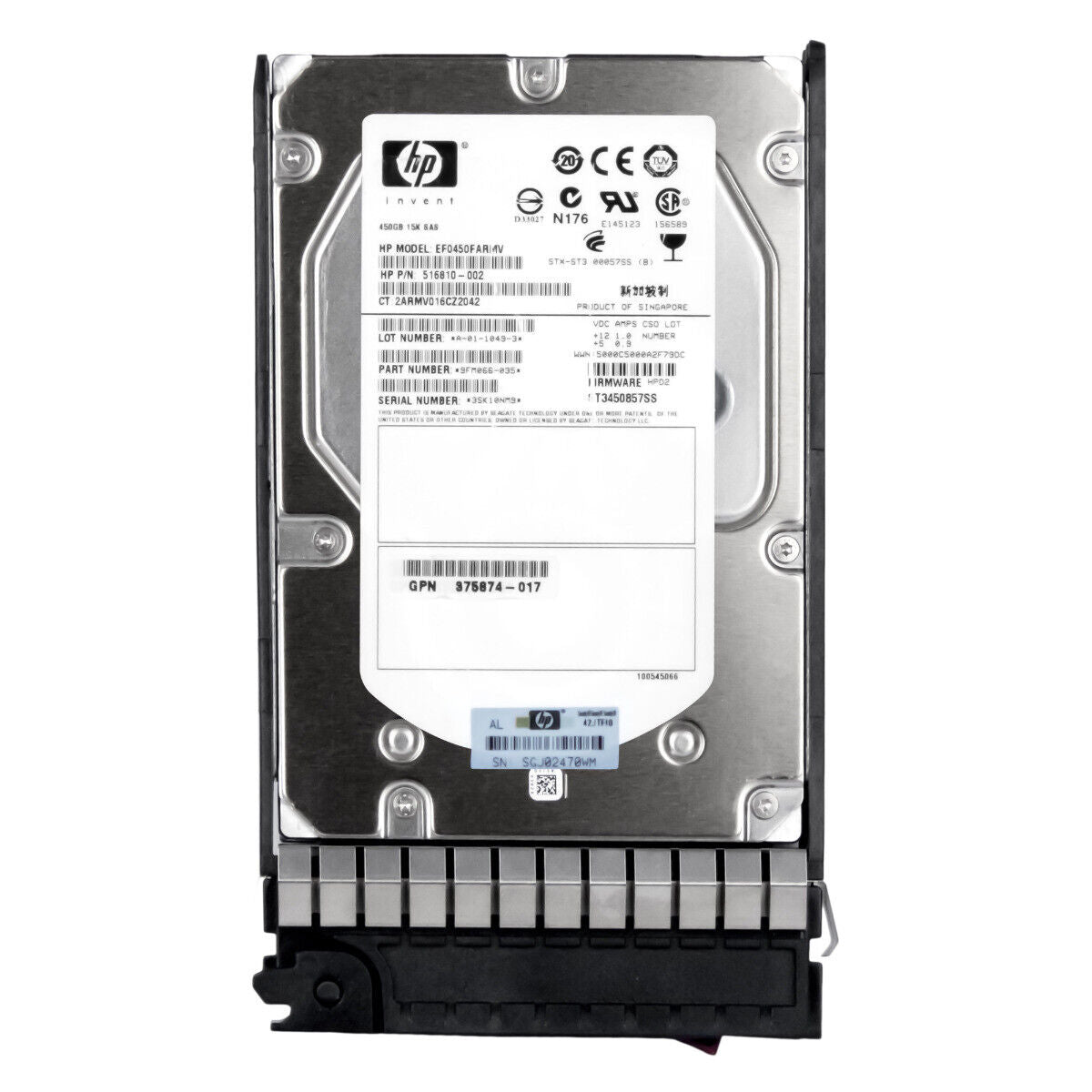 HP EF0450FATFE 533871-002 450GB 15K 3.5" dp sas hard drive 0B24474 516832-004 883585297825 - AloTechInfoUSA