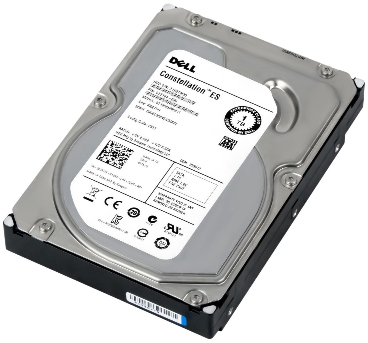 Dell 2T51W 1TB 7200RPM 3.5" SATA Hard Drive Seagate ST1000NM0011 - AloTechInfoUSA