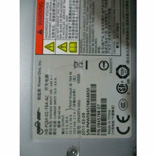 Fonte IBM STORWIZE V7000 764W Power Supply PSU 0945768-07 HB-PCM-02-764-AC - MFerraz Tecnologia