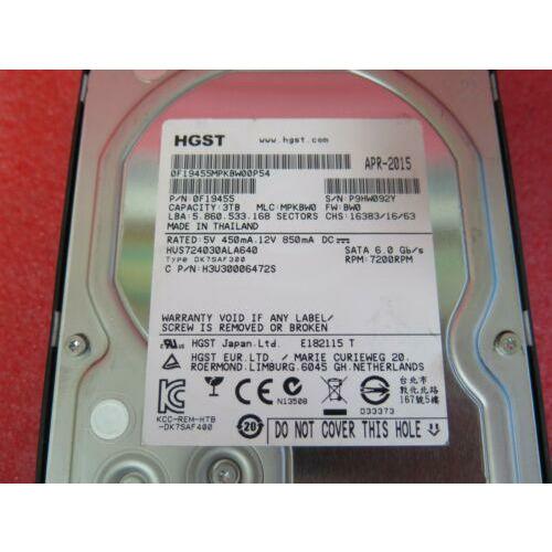 EMC Isilon 3TB 7.2K 3.5" SATA Hard Drive X200 X400 NL400 HUS724030AL640 - MFerraz Tecnologia