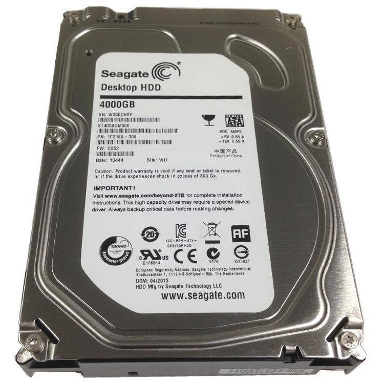 Seagate ST4000DM000 4TB 5900RPM 64MB SATA III 6.0Gb/s 3.5" Desktop Hard Drive 763649036327-FoxTI